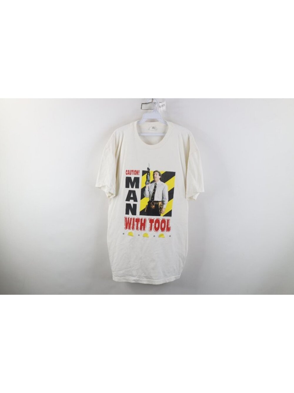 Vintage 90s Mens XL Tim The Tool Man Taylor Home Improvement T-Shirt White USA